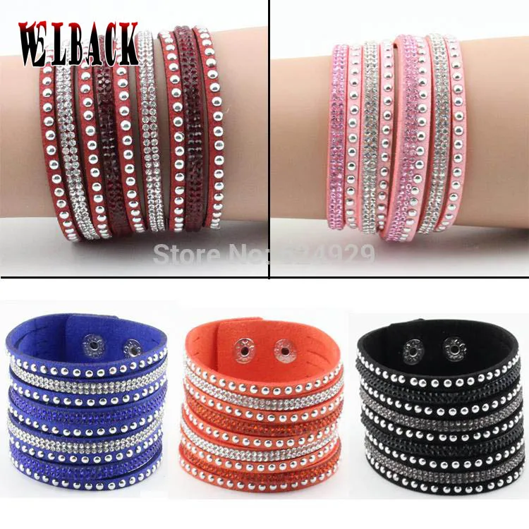 2014 New Fashion 9 Layer Leather chain Charm Bracelet 8 Color Choices/fashion new bracelet jewelry for women,1pcs free shipping 
2014 New Fashion 9 Layer Leather chain Charm Bracelet 8 Color Choices/fashion new bracelet jewelry for women,1pcs free shipping