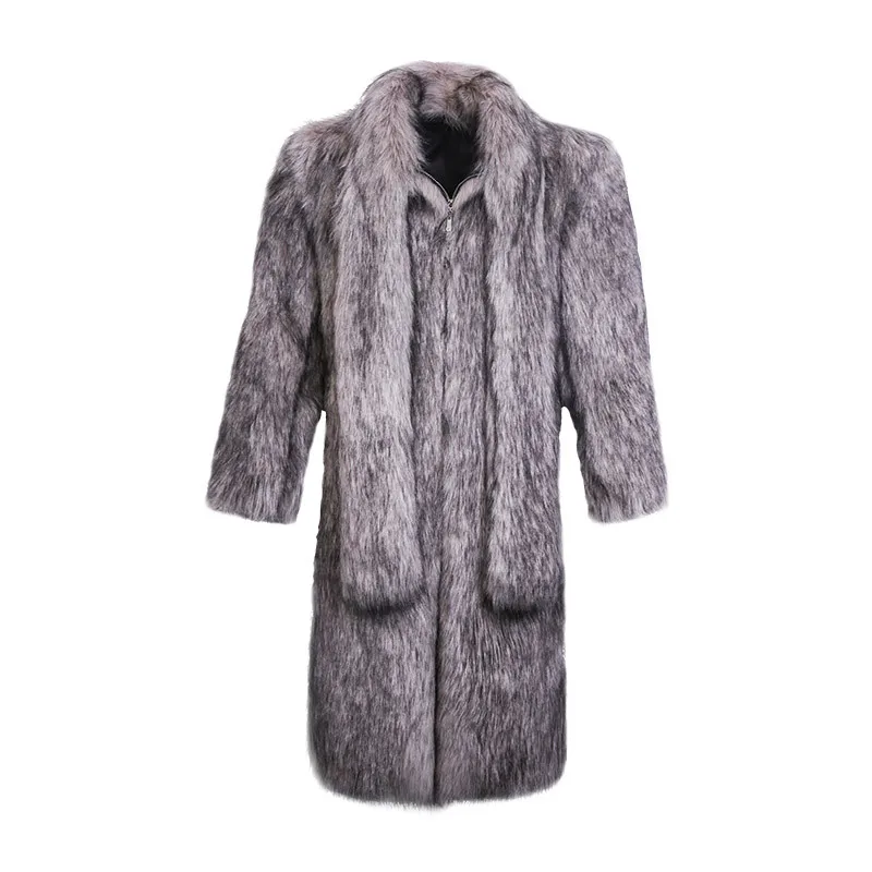 Men's Autumn and Winter 2018 new Imitation Fox Fur coat long Windbreaker Warm coat trend coat Artificial Fur More Size S-5XL 6XL
Men's Autumn and Winter 2018 new Imitation Fox Fur coat long Windbreaker Warm coat trend coat Artificial Fur More Size S-5XL 6XL