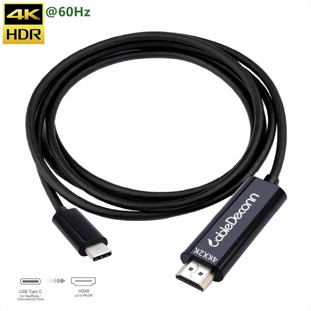Usb c hdmi кабель thunderbolt 3 usb3.1 type к 4k 60hz Кабель адаптер 2 0 Удлинительный для hdtv apple новый