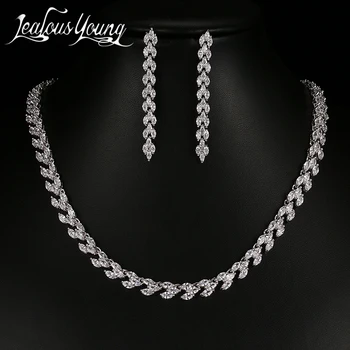 Luxury Long Tassel Earings & Necklac Bridal Jewelry Sets For Women Zircon White Gold Color African Beads Jewelry Set S141
Luxury Long Tassel Earings & Necklac Bridal Jewelry Sets For Women Zircon White Gold Color African Beads Jewelry Set S141