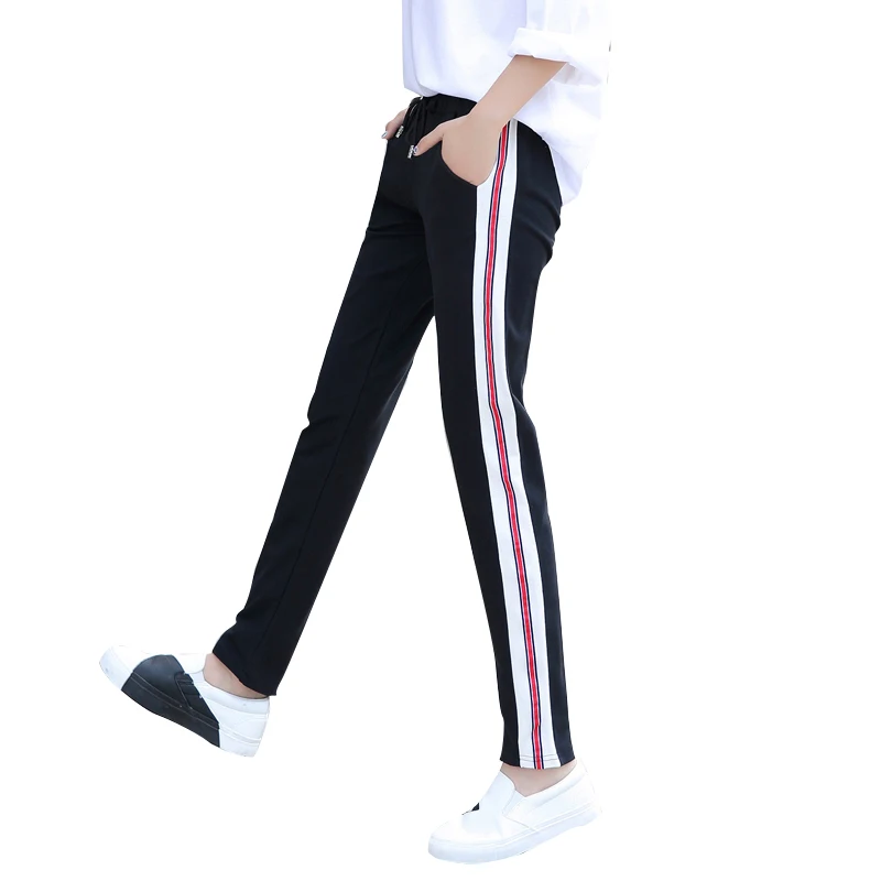 FSDKFAA 2019 Women Stripe Elastic Waist Pants Casual Slim Fit Pants Comfortable Streetwear Sport Jogger Pants Pencil Pants S-XXL
FSDKFAA 2019 Women Stripe Elastic Waist Pants Casual Slim Fit Pants Comfortable Streetwear Sport Jogger Pants Pencil Pants S-XXL