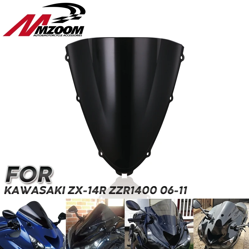 Motorcycle Windshield WindScreen For Kawasaki Ninja ZX14R ZX-14R ZZR1400 ZZR 1400 black 2006 2007 2008 Double Bubble
Motorcycle Windshield WindScreen For Kawasaki Ninja ZX14R ZX-14R ZZR1400 ZZR 1400 black 2006 2007 2008 Double Bubble