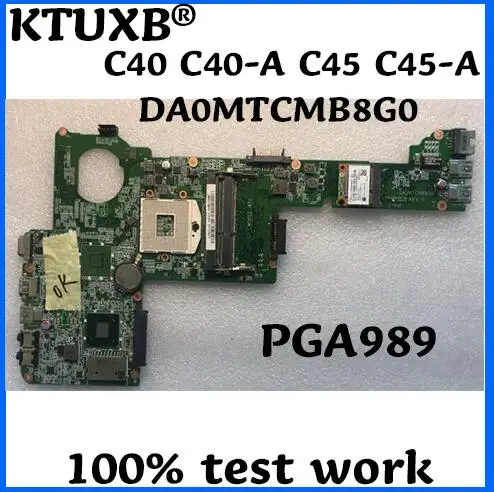 KTUXB DA0MTCMB8G0 motherboard for Toshiba Satellite C40 C40-A C45 C45-A notebook motherboard PGA989 DDR3 100% test work
KTUXB DA0MTCMB8G0 motherboard for Toshiba Satellite C40 C40-A C45 C45-A notebook motherboard PGA989 DDR3 100% test work