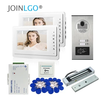 Apartment 7" Color Video Door Phone Intercom System 2 Monitor + RFID Access Door Camera for 2 House Magnetic Lock FREE SHIPPING
Apartment 7" Color Video Door Phone Intercom System 2 Monitor + RFID Access Door Camera for 2 House Magnetic Lock FREE SHIPPING