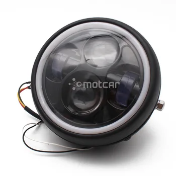 6.5" Cafe Racer Motorcycle Headlight Bracket Angel Eyes Hi&Lo Beam DRL Motorcycle Headlamp Led Round Motor Head Lights Assembly
6.5" Cafe Racer Motorcycle Headlight Bracket Angel Eyes Hi&Lo Beam DRL Motorcycle Headlamp Led Round Motor Head Lights Assembly