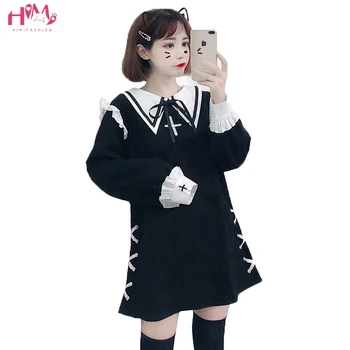 Autumn Winter Harajuku Cute Fashion Dress Japanese Soft Sister Vintage Gothic Lolita Dress Sweet Bow Bandage A-line Mini Dresses
Autumn Winter Harajuku Cute Fashion Dress Japanese Soft Sister Vintage Gothic Lolita Dress Sweet Bow Bandage A-line Mini Dresses