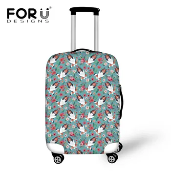 FORUDESIGNS Cute Rough Collie Florals Travel Suitcase Protective Cover Waterproof Elastic Covers for 18-30 Inch Case Dust Bags
FORUDESIGNS Cute Rough Collie Florals Travel Suitcase Protective Cover Waterproof Elastic Covers for 18-30 Inch Case Dust Bags