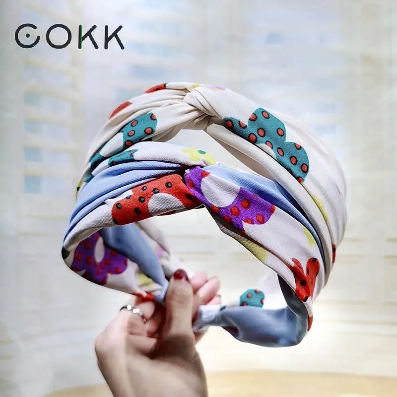 COKK Wide Flower Headband Women Simple Fabric Hairband Korean Cross Hair Accessories Sweet Fashion Headwear For Girls Hair Band
COKK Wide Flower Headband Women Simple Fabric Hairband Korean Cross Hair Accessories Sweet Fashion Headwear For Girls Hair Band
