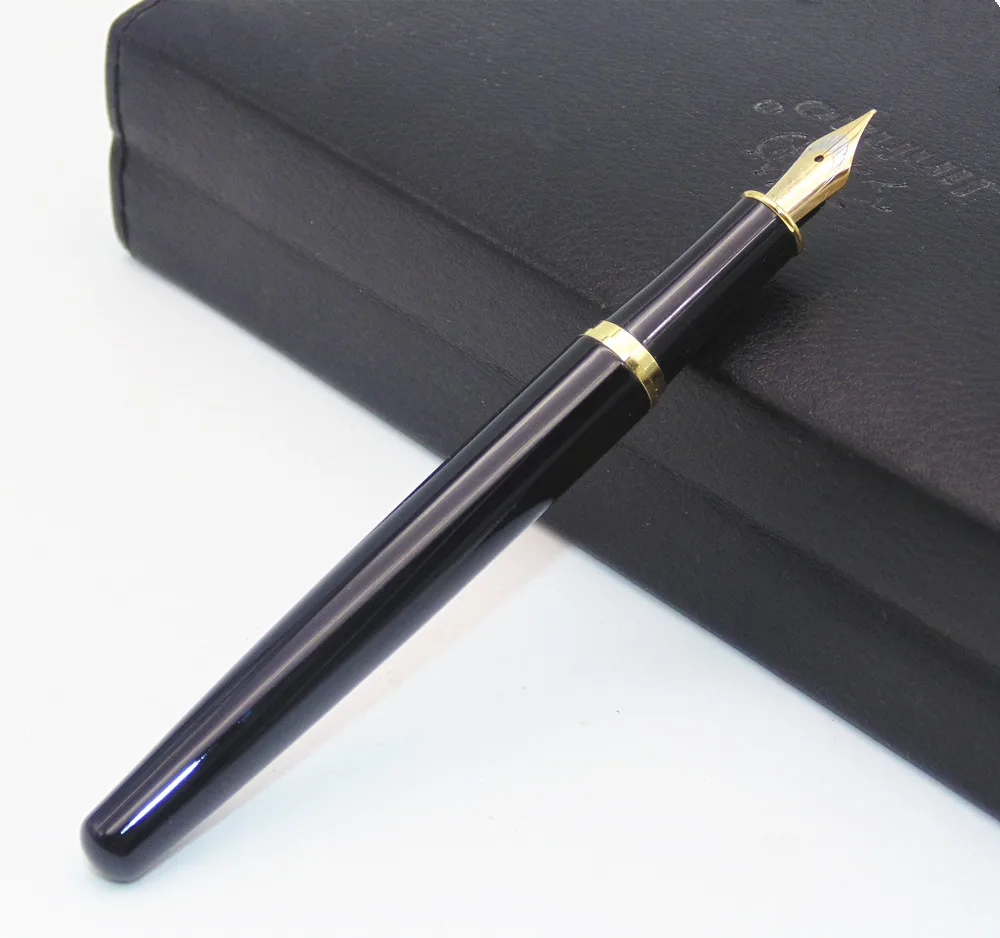 Черная деловая металлическая перьевая ручка BAOER 388 с наконечником средняя