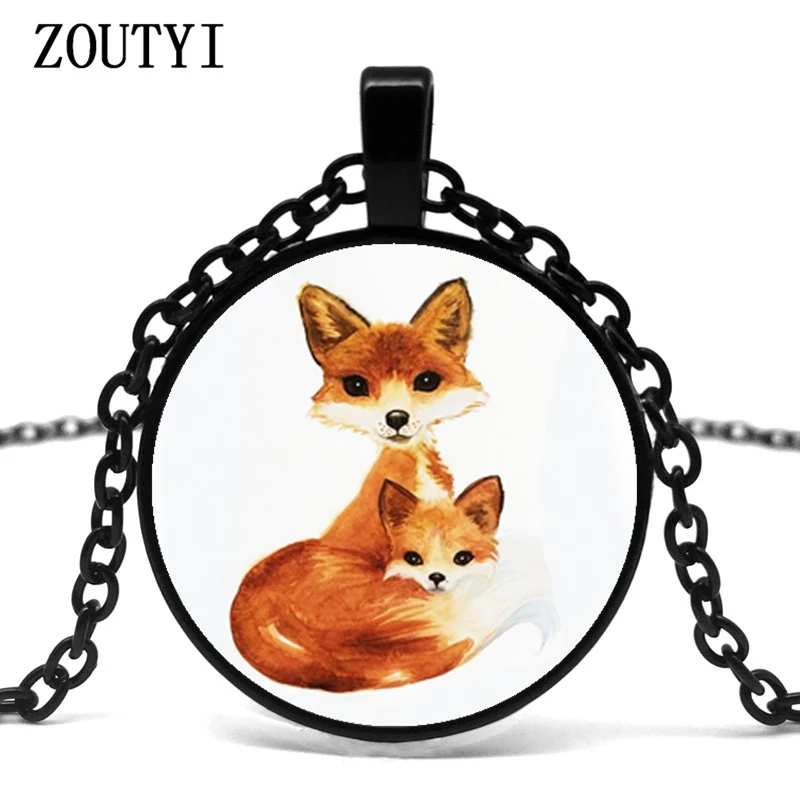 2018/ hot sale, charm double fox pattern glass pendant necklace, men and women wear necklace jewelry.
2018/ hot sale, charm double fox pattern glass pendant necklace, men and women wear necklace jewelry.