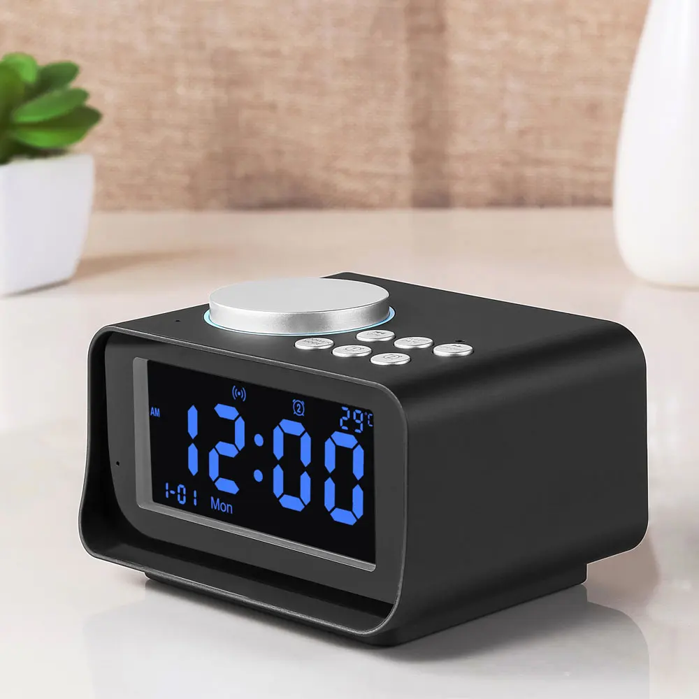 US Alarm Clock LED Display FM Radio with USB Charging Ports Snooze Aux in Music Speaker, Indoor Thermometer and Outlet Powere
US Alarm Clock LED Display FM Radio with USB Charging Ports Snooze Aux in Music Speaker, Indoor Thermometer and Outlet Powere