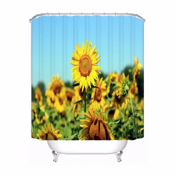 Custom Flower Yellow Sunflowers Nature Shower Bath Bathroom Curtain Mildewproof Waterproof Polyester Various Sizes#0421-21-93
Custom Flower Yellow Sunflowers Nature Shower Bath Bathroom Curtain Mildewproof Waterproof Polyester Various Sizes#0421-21-93