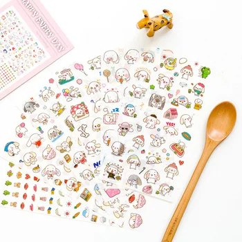 6 pcs/lot Cute Big ear dog PVC paper sticker child dress up diy decoration sticky album diary scrapbooking toys for kids post
6 pcs/lot Cute Big ear dog PVC paper sticker child dress up diy decoration sticky album diary scrapbooking toys for kids post