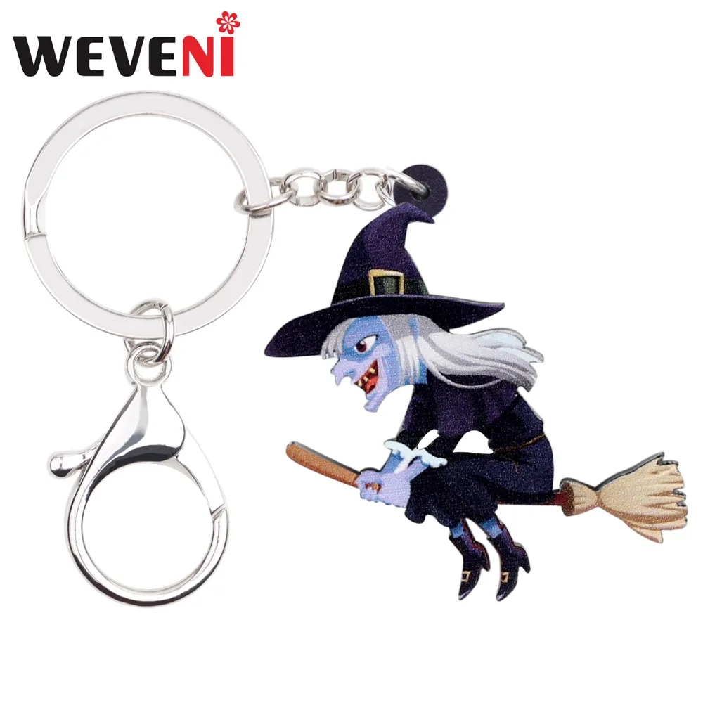 WEVENI Acrylic Halloween Cheap Smile Witch Key Chains Pendant Rings Anime Jewelry For Women Girls Ladies Car Bag Wallet Charms
WEVENI Acrylic Halloween Cheap Smile Witch Key Chains Pendant Rings Anime Jewelry For Women Girls Ladies Car Bag Wallet Charms