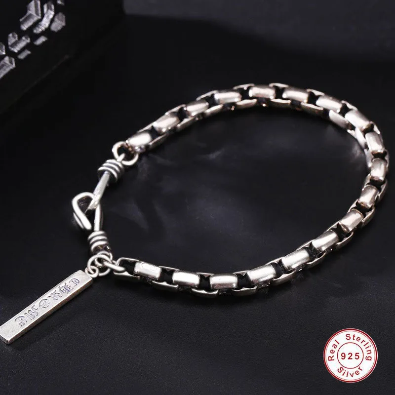 True 925 Silver Men Bracelet Men Knight Silver Bracelet silver male bracelet charm Bracelet Fashion Jewelry Father's Day Gift
True 925 Silver Men Bracelet Men Knight Silver Bracelet silver male bracelet charm Bracelet Fashion Jewelry Father's Day Gift
