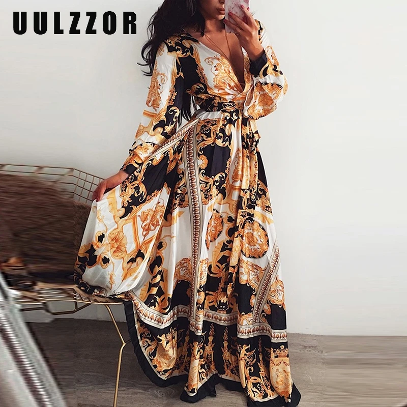 UULZZOR Vintage split sexy boho dress Women summer elegant print maxi dress long sleeve paisley 2019 long robe party club dress
UULZZOR Vintage split sexy boho dress Women summer elegant print maxi dress long sleeve paisley 2019 long robe party club dress