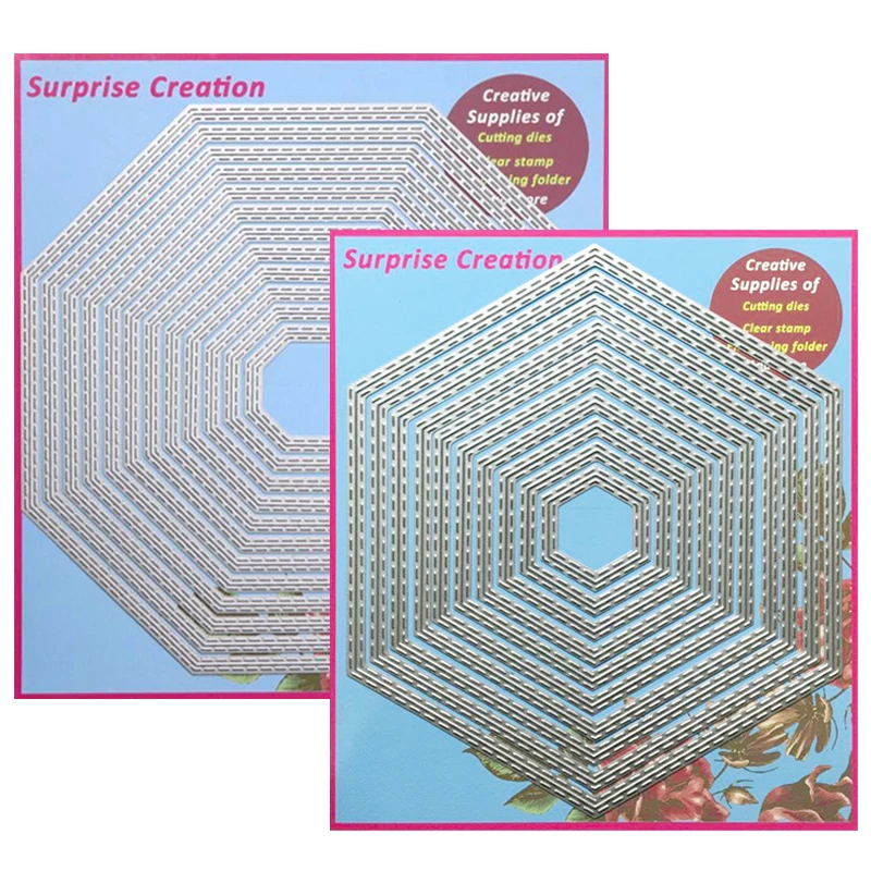 2-Set Large Cutting dies Stitched Octagon & Hexagon Cardmaking & Scrapbooking DIY Craft stencil
2-Set Large Cutting dies Stitched Octagon & Hexagon Cardmaking & Scrapbooking DIY Craft stencil