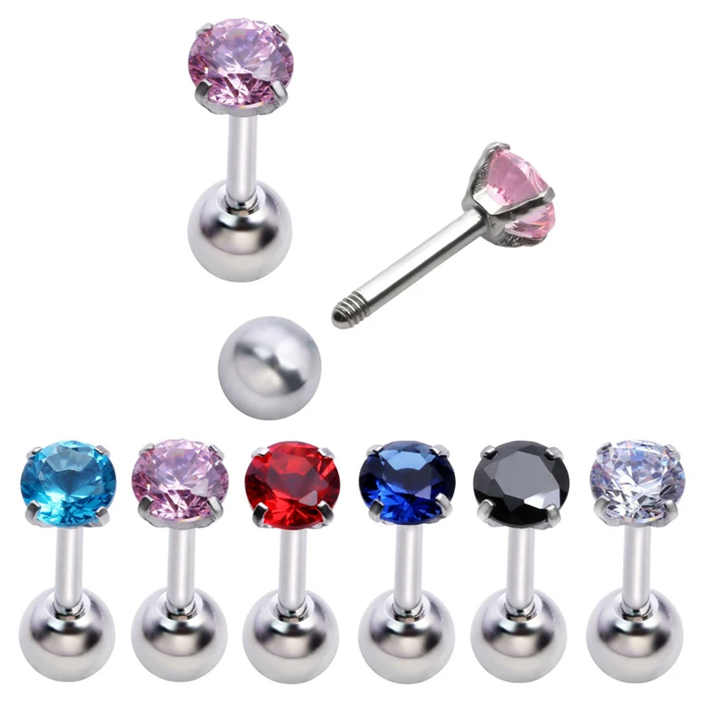 Jovivi 2x 16G 1.2MM Star Crystal Cubic Zirconia Clear Blue Navy Red Pink Black Silver Polished Sparkly Ball Barbell Earring Gift
Jovivi 2x 16G 1.2MM Star Crystal Cubic Zirconia Clear Blue Navy Red Pink Black Silver Polished Sparkly Ball Barbell Earring Gift