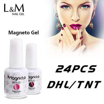 24Pcs Set Uv Led Cat Eyes Gel Magnetic 3D Polish Brands (7colors+1top+1 foundation base) for nails art
24Pcs Set Uv Led Cat Eyes Gel Magnetic 3D Polish Brands (7colors+1top+1 foundation base) for nails art