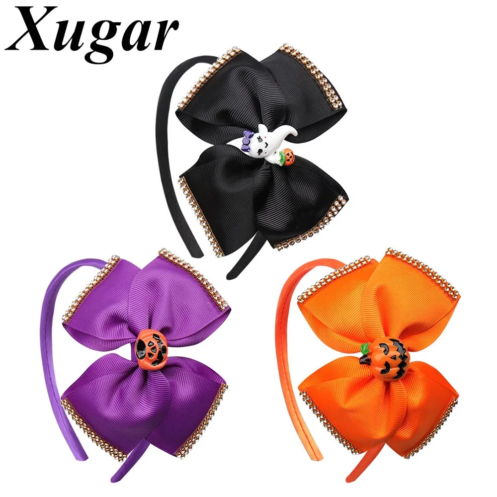 Halloween Headband for Kids Pumpkin Printed Hair Bow Rhinestone Hairbands Handmade Hair Hoop Party Children Hair Accessories
Halloween Headband for Kids Pumpkin Printed Hair Bow Rhinestone Hairbands Handmade Hair Hoop Party Children Hair Accessories