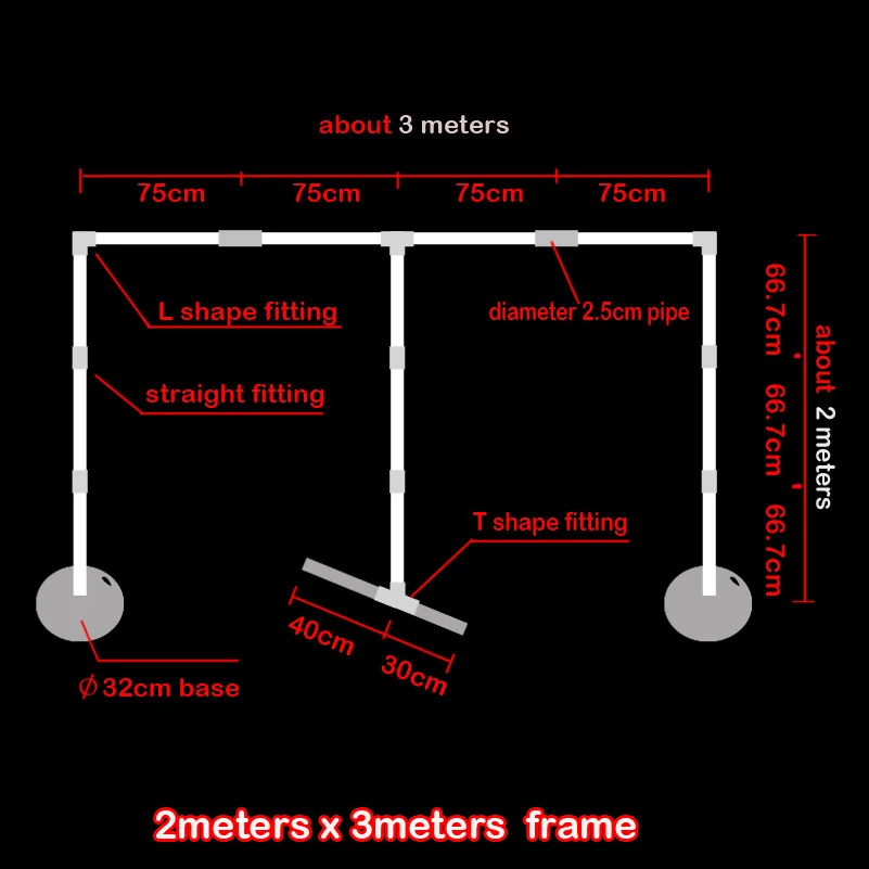 2x3 meters stand wall frame, wedding decorations background wall stucture, drapery pipe /pole backdrop
2x3 meters stand wall frame, wedding decorations background wall stucture, drapery pipe /pole backdrop