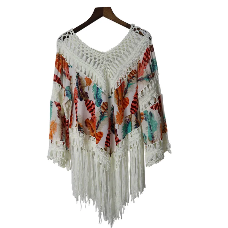 New 2018 Women Hollow Bikini Cover Up Blouse Tops Bohemian Crochet Lace hot Summer Beach Poncho Coverup Clothing Shirt
New 2018 Women Hollow Bikini Cover Up Blouse Tops Bohemian Crochet Lace hot Summer Beach Poncho Coverup Clothing Shirt