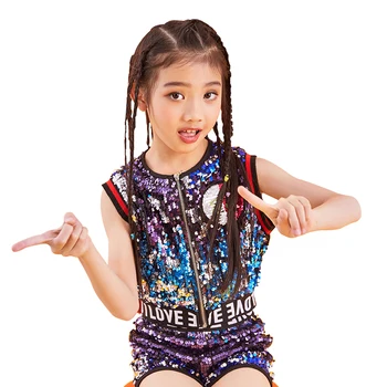 Songyuexia Children's Jazz Dance Costume Korean Girls Street Dance Set Sequins Cheerleading Performance Costume Hip Hop
Songyuexia Children's Jazz Dance Costume Korean Girls Street Dance Set Sequins Cheerleading Performance Costume Hip Hop