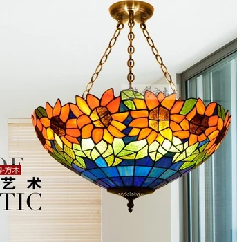 European Garden Tiffany pendant Mediterranean color lighting living room / bedroom / study lamps PT043B-20
European Garden Tiffany pendant Mediterranean color lighting living room / bedroom / study lamps PT043B-20