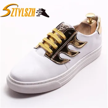 2019 Casual Shoes Men Fashion Handmade Vintage Shoes Luxury white Brand Male Shoes Genuine Leather Men's Leisure Shoes 38-43
2019 Casual Shoes Men Fashion Handmade Vintage Shoes Luxury white Brand Male Shoes Genuine Leather Men's Leisure Shoes 38-43