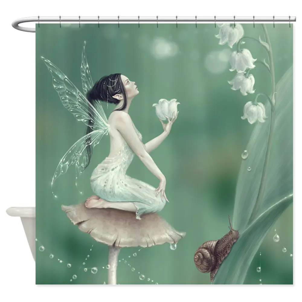 Lily of the Valley Flower Fairy Shower Curtain Decorative Waterproof Polyester Fabric 8 Sizes Shower Curtain 12 Hooks
Lily of the Valley Flower Fairy Shower Curtain Decorative Waterproof Polyester Fabric 8 Sizes Shower Curtain 12 Hooks