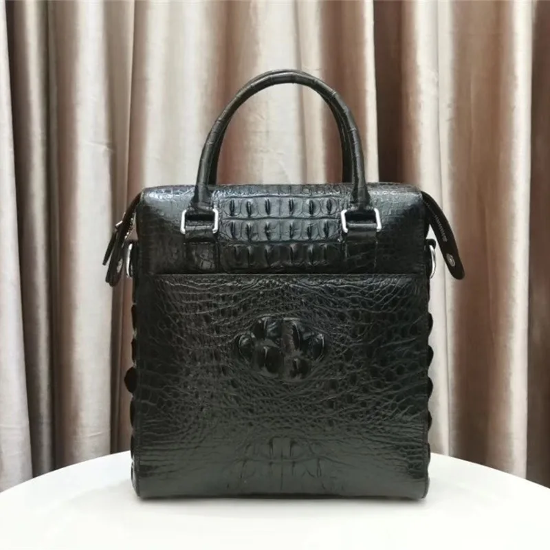 Authentic Crocodile Leather Businessmen Working Purse Top handle Handbag Genuine Alligator Skin Male Single Cross Shoulder Bag
Authentic Crocodile Leather Businessmen Working Purse Top handle Handbag Genuine Alligator Skin Male Single Cross Shoulder Bag
