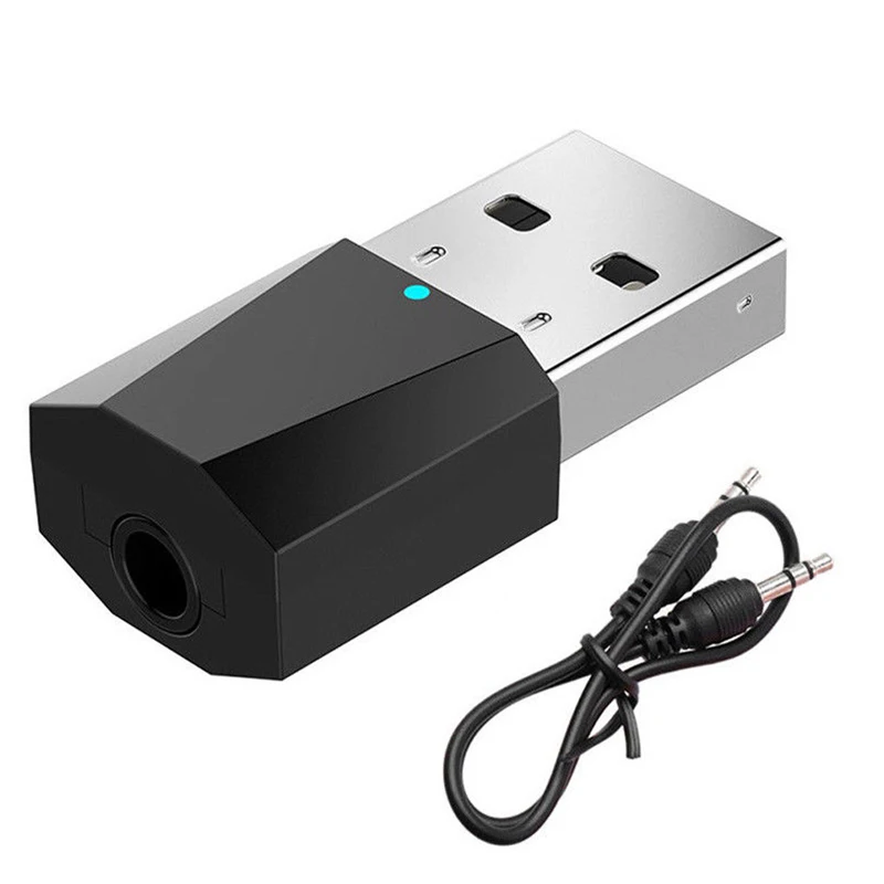 ABHU-USB Bluetooth 4 2 стерео аудио передатчик 3 5 мм кабель для ТВ ПК динамик наушники iPod