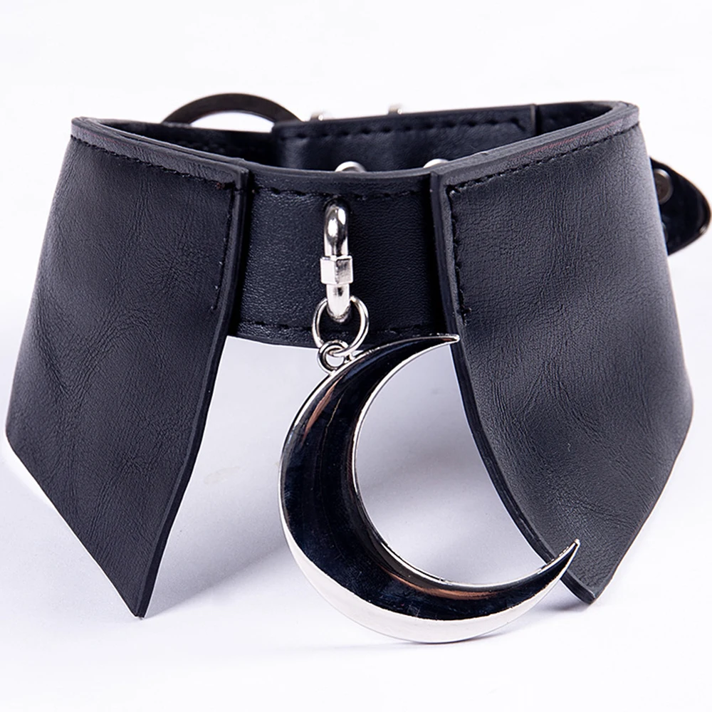 Women PU Leather Choker Necklace Adjustable Harajuku Goth Moon Pendant Black Punk Buckle Torque Necklaces Collars Girl Jewelry
Women PU Leather Choker Necklace Adjustable Harajuku Goth Moon Pendant Black Punk Buckle Torque Necklaces Collars Girl Jewelry