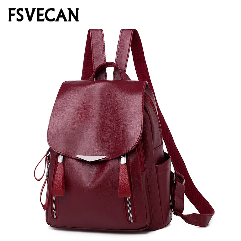 2019 Fashion Women Backpacks Leather Waterproof Bag Female school backpack women Shoulder bags for teenage girls Travel Back
2019 Fashion Women Backpacks Leather Waterproof Bag Female school backpack women Shoulder bags for teenage girls Travel Back