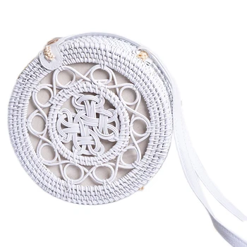 AUAU-White Hollow Out Vintage Women Rattan Bag Woven Handmade Rattan Straps Shoulder Bags Ladies Chinese Knot Crossbody Bag
AUAU-White Hollow Out Vintage Women Rattan Bag Woven Handmade Rattan Straps Shoulder Bags Ladies Chinese Knot Crossbody Bag