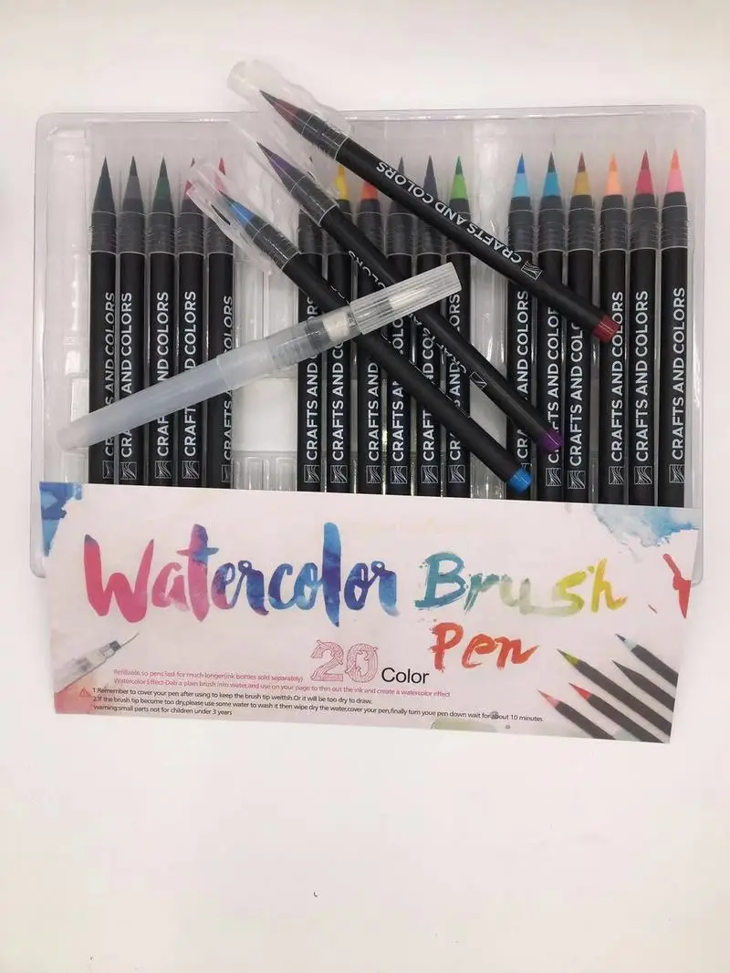 Watercolor Pen 20 Color Painting Soft Brush Set Art Painting Painting Supplies Watercolor Drawing Set Water Color Markers Pen
Watercolor Pen 20 Color Painting Soft Brush Set Art Painting Painting Supplies Watercolor Drawing Set Water Color Markers Pen