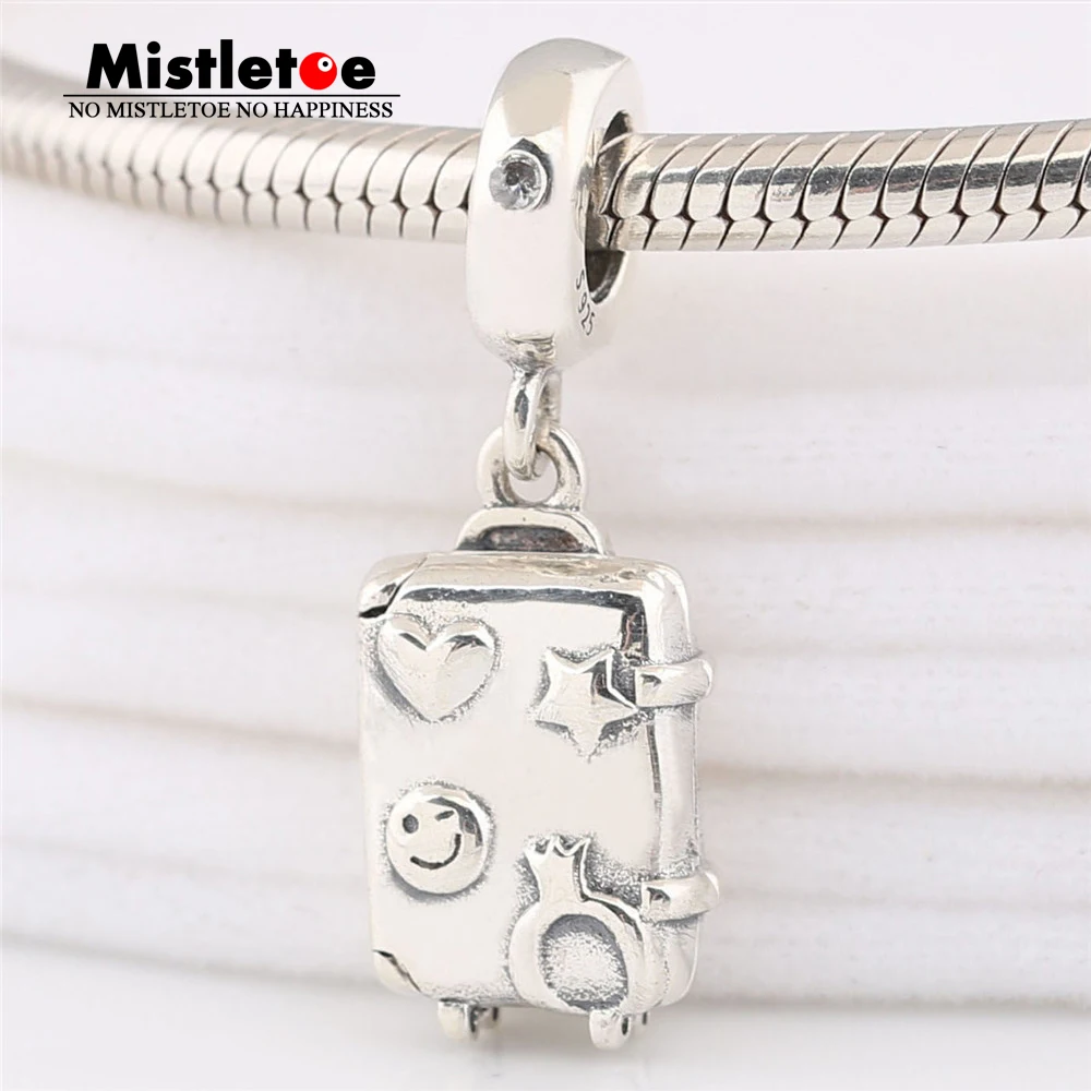 Mistletoe 925 Sterling Silver Suitcase Dangle Charm Fit European Bracelet Jewelry
Mistletoe 925 Sterling Silver Suitcase Dangle Charm Fit European Bracelet Jewelry
