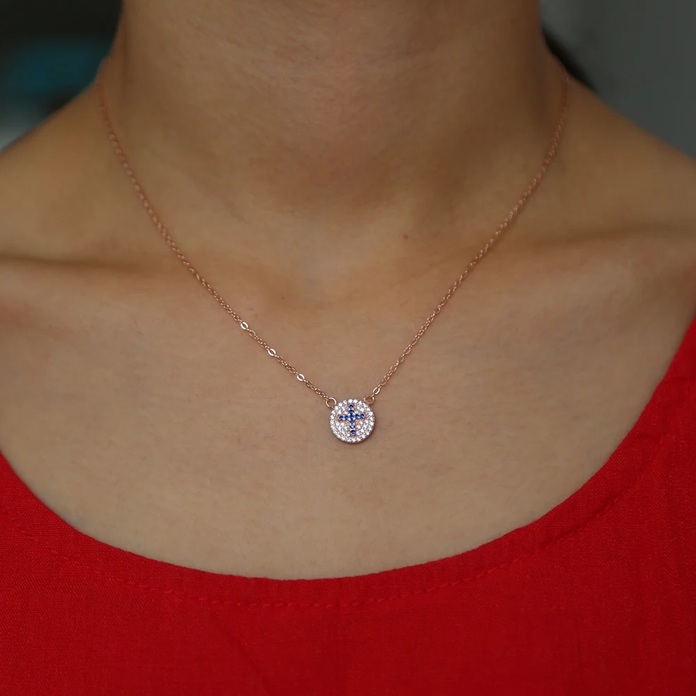 Simple fashion 100% 925 sterling silver pave AAA cz tiny cute round inside cross pendant chocker necklaces lucky elegent jewelry
Simple fashion 100% 925 sterling silver pave AAA cz tiny cute round inside cross pendant chocker necklaces lucky elegent jewelry