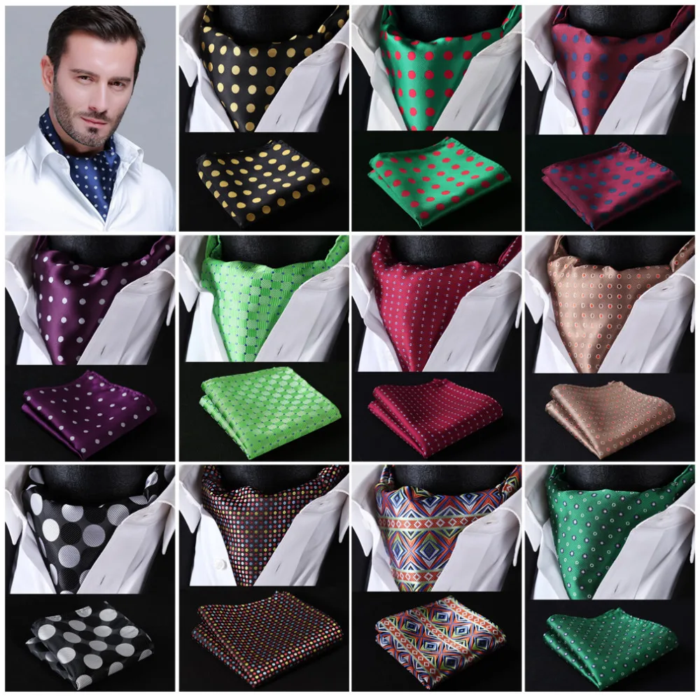 Polka Dot 100%Silk Ascot Pocket Square Cravat, Casual Jacquard Dress Scarves Ties Woven Party Ascot Handkerchief Set #A5
Polka Dot 100%Silk Ascot Pocket Square Cravat, Casual Jacquard Dress Scarves Ties Woven Party Ascot Handkerchief Set #A5
