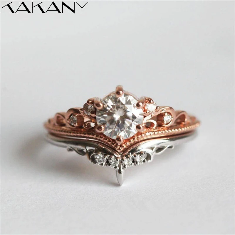 Kakany 925 Rose Gold Two-tone Crown Ring European And American Fashion Women's Fashion Jewelry Holiday Gifts Free Shipping
Kakany 925 Rose Gold Two-tone Crown Ring European And American Fashion Women's Fashion Jewelry Holiday Gifts Free Shipping