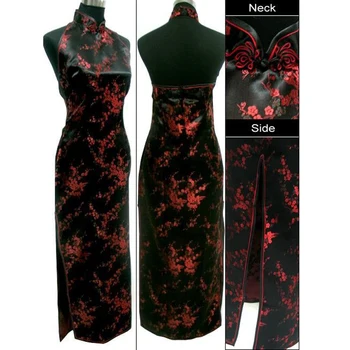 Black Red Vintage Lady Silk Rayon Clothing Chinese Novelty Backless Cheongsam Qipao Robe De Soiree Flower Size S To XXXL 020303
Black Red Vintage Lady Silk Rayon Clothing Chinese Novelty Backless Cheongsam Qipao Robe De Soiree Flower Size S To XXXL 020303