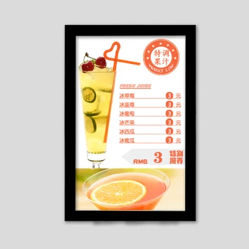 Restaurant Wall Mounted Menu Poster Display Frame LED Edge-lit A2 Lightbox Signs Black Aluminum Profile Frame
Restaurant Wall Mounted Menu Poster Display Frame LED Edge-lit A2 Lightbox Signs Black Aluminum Profile Frame