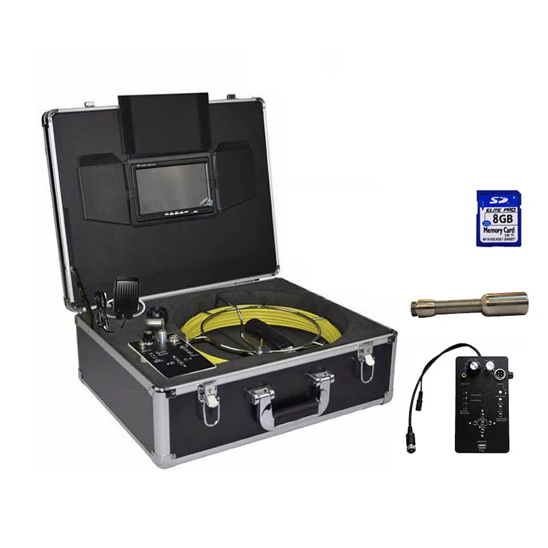 50M Pipe Sewer Drain Snake Inspection Video Camera System DVR Sewer camera With 7 Inch Color LCD 8GB SD Card DVR
50M Pipe Sewer Drain Snake Inspection Video Camera System DVR Sewer camera With 7 Inch Color LCD 8GB SD Card DVR