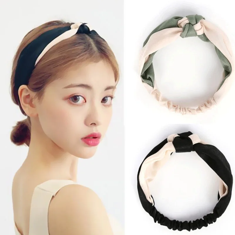 Hot Hair Band Cross Satin Face 5Colors 1PC New Tie A Knot Simple Contrast Color Women Cloth Girls Hair Accessories
Hot Hair Band Cross Satin Face 5Colors 1PC New Tie A Knot Simple Contrast Color Women Cloth Girls Hair Accessories