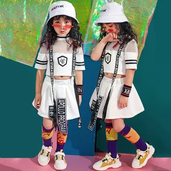 White Jazz Dance Costume For Girls Fashion Street Dance Stage Wear Hiphop Rave Outfit Kids Cheerleader Performance Suit DC2192
White Jazz Dance Costume For Girls Fashion Street Dance Stage Wear Hiphop Rave Outfit Kids Cheerleader Performance Suit DC2192