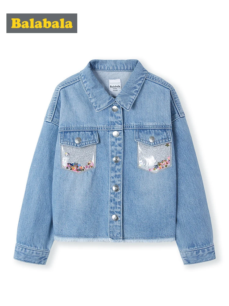 Balabala Kids Girls Contrasting Denim Jacket with Destruction Jean Jacket Children Toddler Girl Spring Autumn Jacket Clothes
Balabala Kids Girls Contrasting Denim Jacket with Destruction Jean Jacket Children Toddler Girl Spring Autumn Jacket Clothes