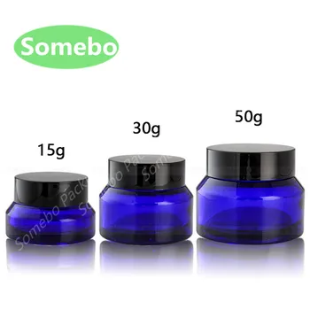 10pcs/lot High quality 15G/30G/50G Blue Glass Jars with Black lid, Blue Cream Jars, Skin Care Cream Bottles, Cosmetic Containers
10pcs/lot High quality 15G/30G/50G Blue Glass Jars with Black lid, Blue Cream Jars, Skin Care Cream Bottles, Cosmetic Containers