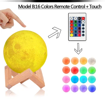 Moon lamp LED Light 8CM 10CM 12CM 20CM 18CM 15CM 3D Print USB Moonlight RGB Changeable Touch Switch Night Light For Gift
Moon lamp LED Light 8CM 10CM 12CM 20CM 18CM 15CM 3D Print USB Moonlight RGB Changeable Touch Switch Night Light For Gift