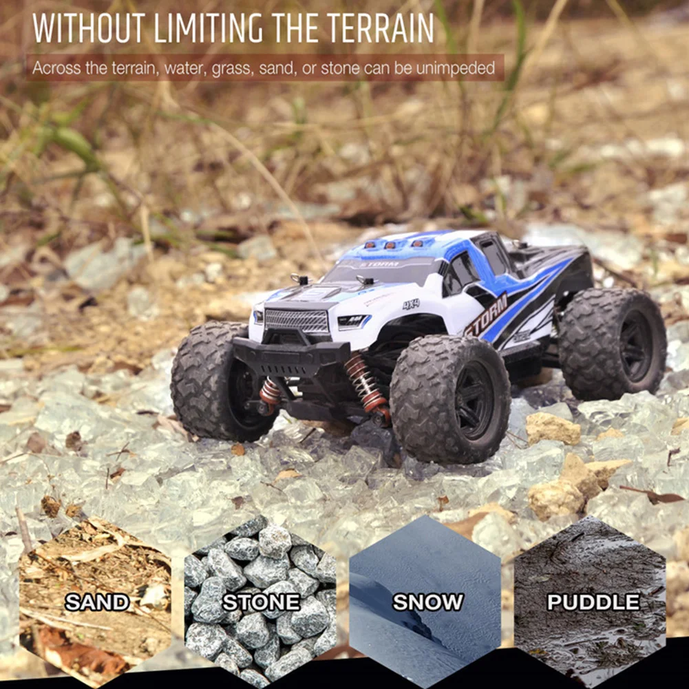 2.4GHz RC Car Anti Collision Kids Off Road Truck Toys Model High Speed Outdoor All Terrain 1:18 Gift 4WD
2.4GHz RC Car Anti Collision Kids Off Road Truck Toys Model High Speed Outdoor All Terrain 1:18 Gift 4WD