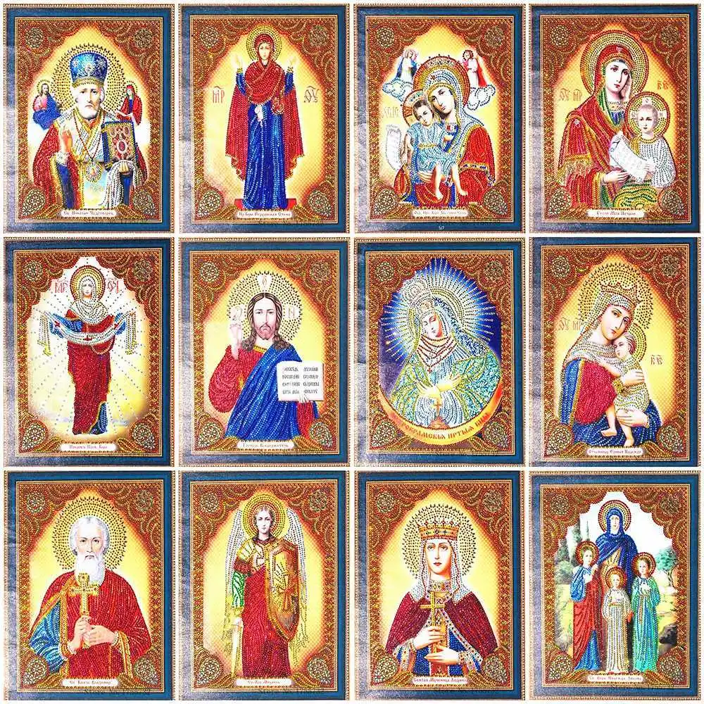 AZQSD Diamond Painting Religion Icon Partial 5D Special Shape Diamond Embroidery Virgin Mary Rhinestone Picture Diamond Mosaic
AZQSD Diamond Painting Religion Icon Partial 5D Special Shape Diamond Embroidery Virgin Mary Rhinestone Picture Diamond Mosaic